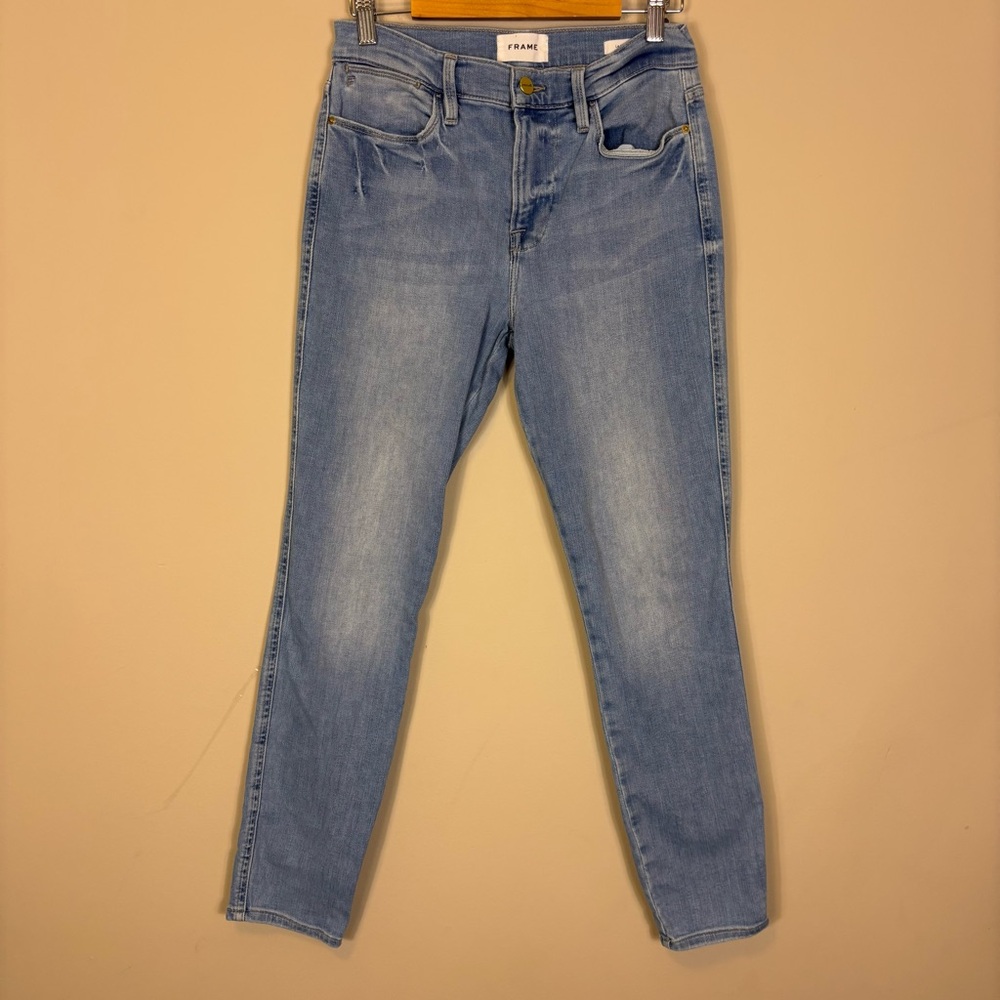 Frame‎ Le High Skinny Ankle Light Blue Women's Jeans 28